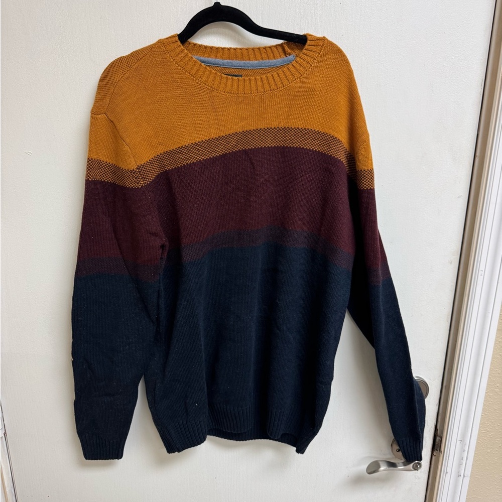 Commerce Bernard Birdseye Colorblock Crew - L